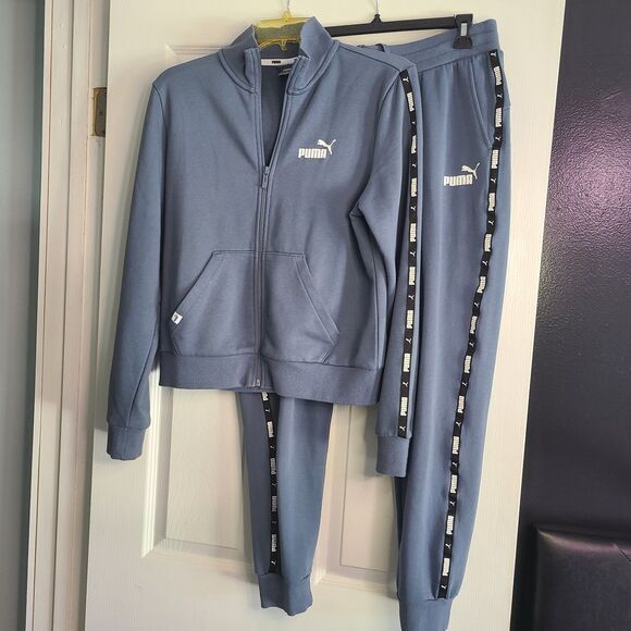 Puma Women Blue Jogger and Hoodie Set Size M - Picture 1 of 6